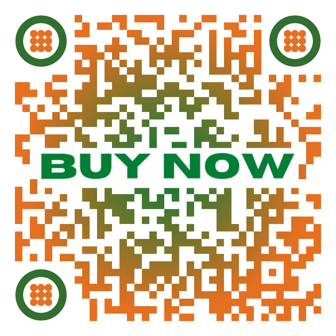 Custom QR code with call to action buy now